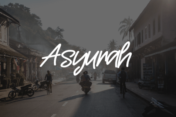 Asyurah Font Review for Web Design and Branding