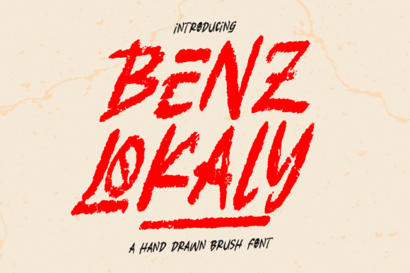 Benz Lokaly Font: A Brush Script for Organic Branding