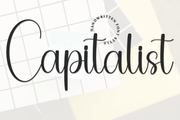 Capitalist Font: Elegant Script for Handmade Labels