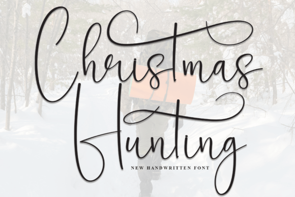 Christmas Hunting Font: A Gentle Script for Editorial Design