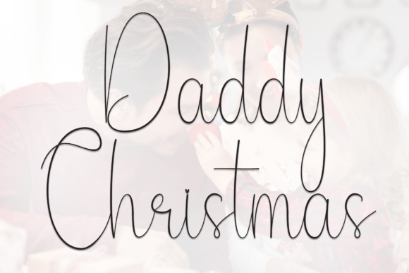 Daddy Christmas: A Handwritten Font for Modern Editorial Design
