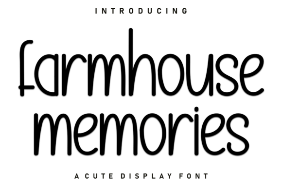 Farmhouse Memories Font: Bold Script for Web Design