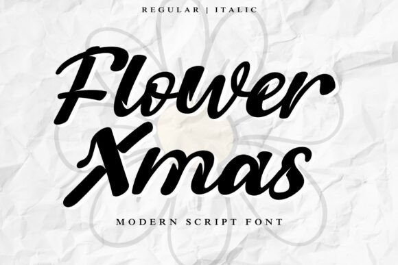 Flower Xmas Font: An Editorial Design Review