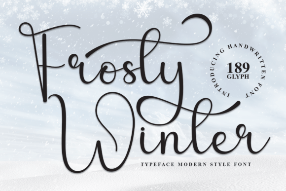 Frosty Winter Font: Playful Branding for Small Business