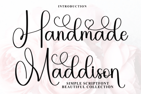 Handmade Maddison: A Playful Script Font for Small Business Branding