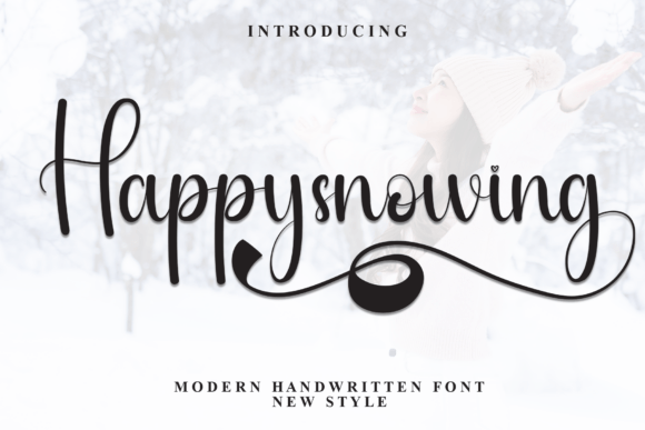 Happysnowing Font: Playful Editorial Typography