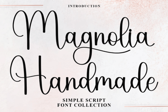 Magnolia Handmade Font for Editorial Design