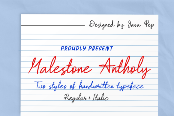 Malestone Antholy: A Handwritten Typeface That Brings Personality to Brand Design