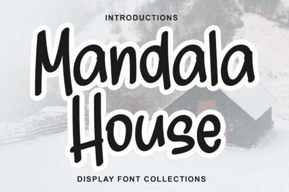 Mandala House Font: Festive Typography for Web Design