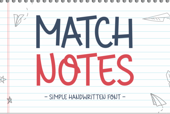 Match Notes: A Handwritten Font That Brings Warmth to Every Craft Project