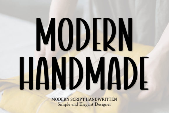 Modern Handmade Font: Elevating Small Business Branding