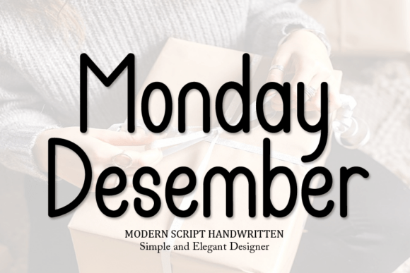 Monday Desember: A Handwritten Script Font That Feels Effortlessly Authentic