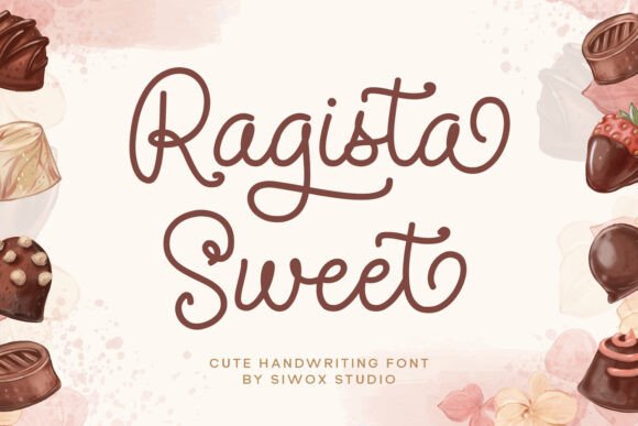 Ragista Sweet: A Cute Script Font for Crafters and Product Designers