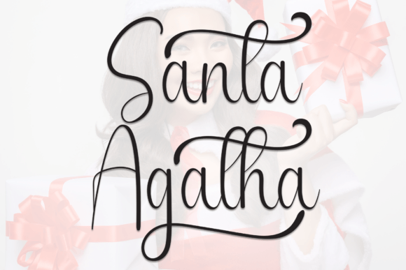 Santa Aghata Font: Elegant Script for Editorial Design