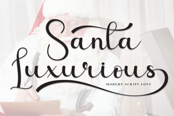 Santa Luxurious: A Handwritten Font for Joyful Editorial Design