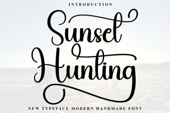 Sunset Hunting: A Designer’s Go-To Script Font for Elegant Branding