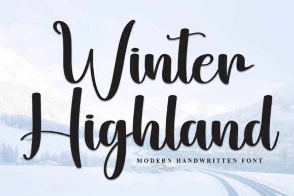 Winter Highland Font: Elegant Script for Web Design