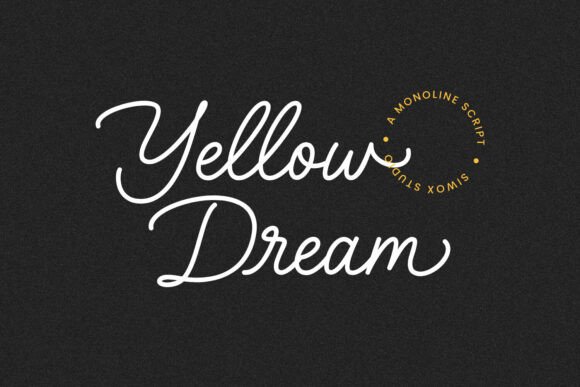 Yellow Dream Font: A Minimalist Script for Branding